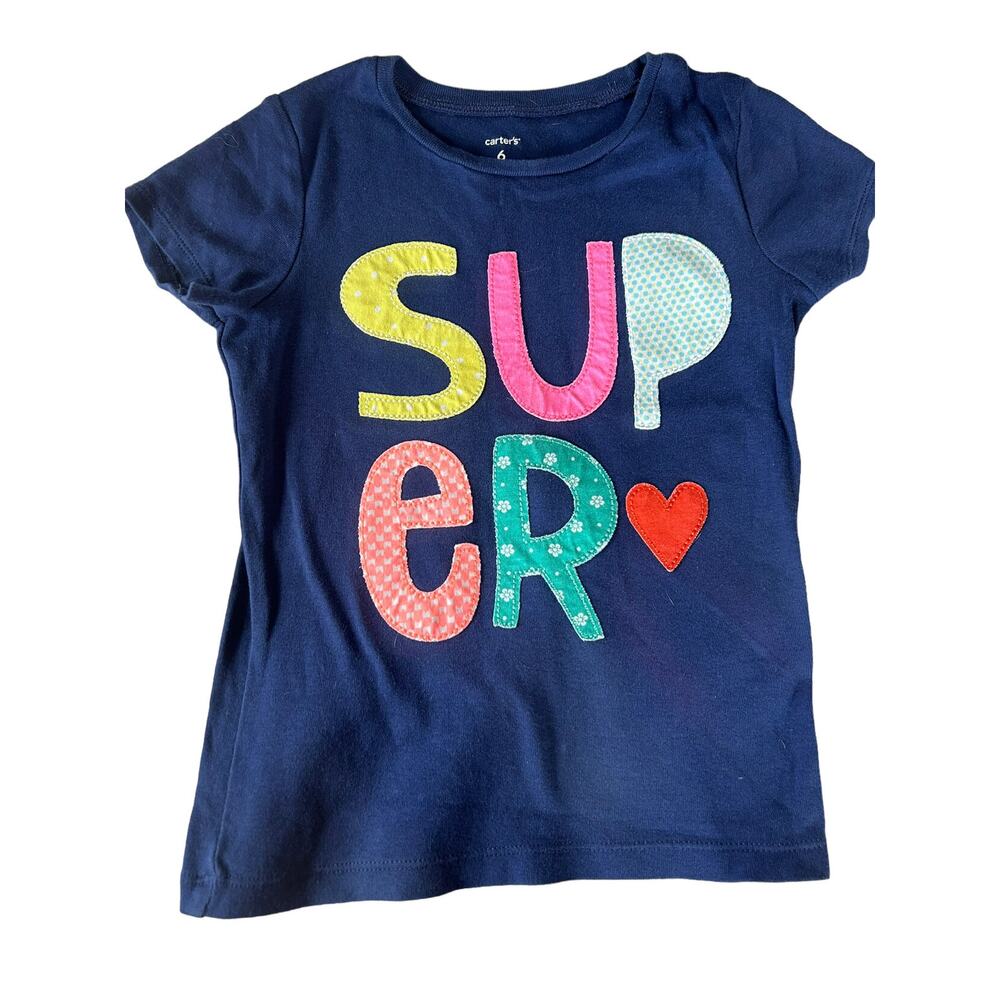 Carter's Navy Blue Super Shirt size 6